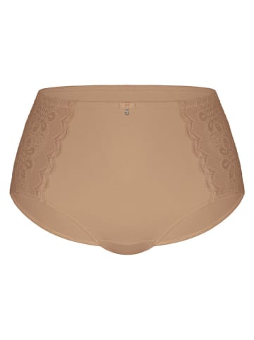 Figi high waist w kolorze beżowym