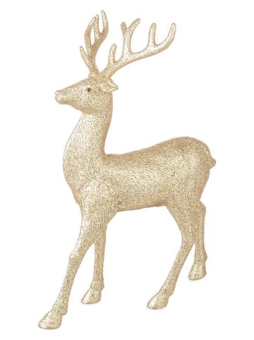 Dekofigur "Reindeer" in Gold - (H)32 cm