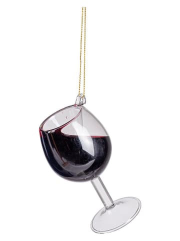 Ozdoba choinkowa "Red Wine" w kolorze czerwonym - wys. 10,3 cm
