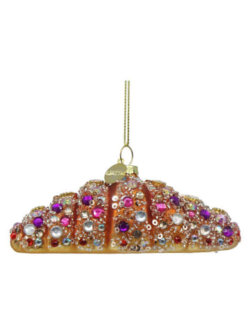 Christbaumornament "Croissant" in Hellbraun - (B)12 x (H)4 cm