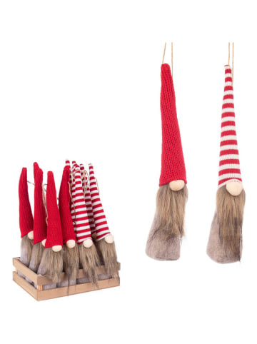Ozdoba choinkowa w kolorze czerwono-brązowym- dł. 15cm (produkt niespodzianka)