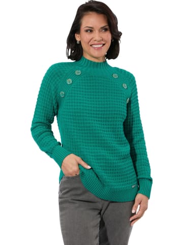 Sweter w kolorze turkusowym