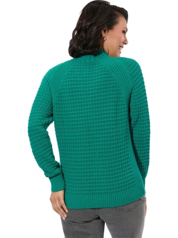 Sweter w kolorze turkusowym