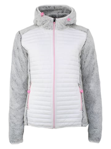 Fleece vest "Astone" grijs/wit