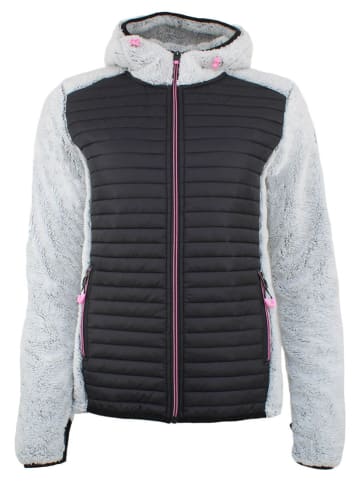 Fleecejacke "Astone" in Grau/ Schwarz