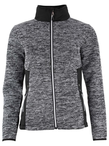 Fleecejacke "Acrest" in Anthrazit/ Schwarz