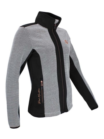 Fleecejacke "Adagio" in Schwarz/ Grau
