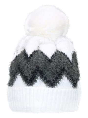 Muts "Mouton" wit/antraciet
