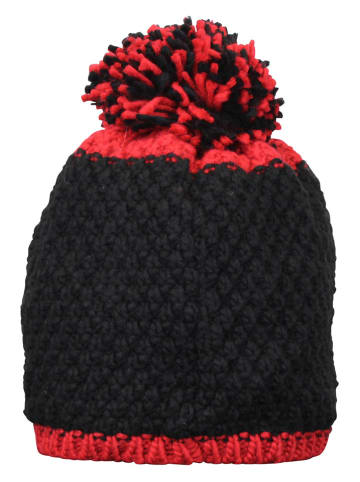 Mütze "Merveille" in Schwarz/ Rot