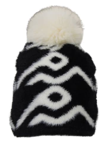 Mütze "Moutain" in Schwarz/ Creme