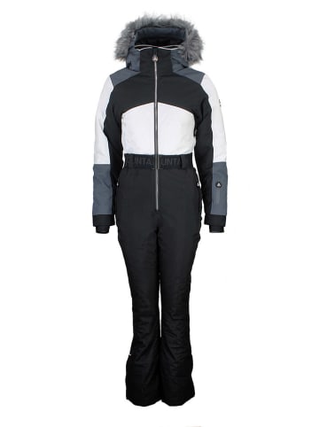 Ski-/ Snowboardoverall "Arctico" in Schwarz/ Weiß/ Grau