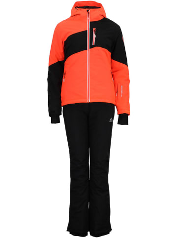 2-delige ski-/snowboardoutfit "Anice" oranje/zwart