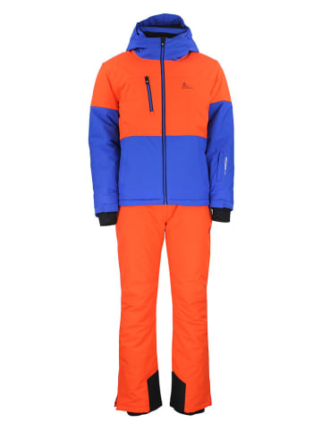 2-delige ski-/snowboardoutfit "Ceruby" oranje/blauw