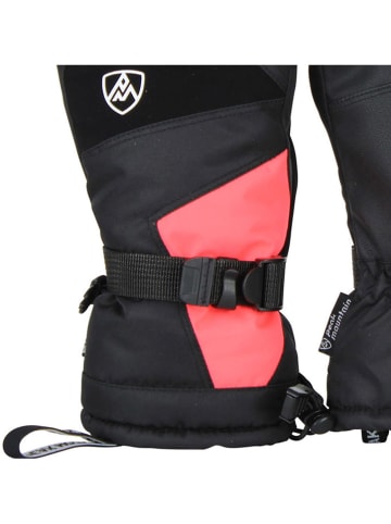 Ski-/ Snowboardfingerhandschuhe "Miss" in Schwarz/ Rosa