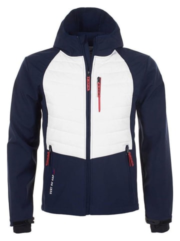 Softshelljacke "Capver" in Dunkelblau/ Weiß