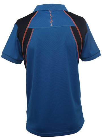 Funkcyjna koszulka polo w kolorze niebieskim