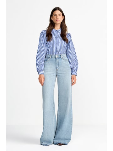 Jeans - Wide leg -  in Hellblau