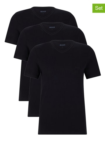 3er-Set: Shirts in Schwarz