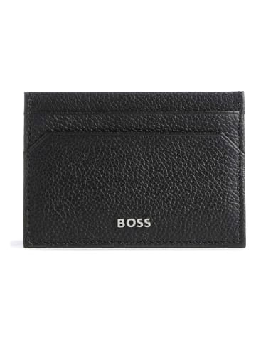 Leder-Kartenetui in Schwarz - (B)10 x (H)7 cm