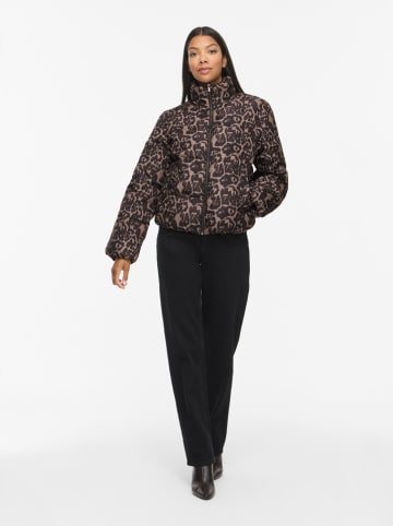 Vila Übergangsjacke "Vikarla" in Taupe/ Schwarz