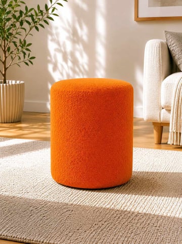 Pouf "Az-Sln-02" in Orange - (H)45 x Ø 40 cm