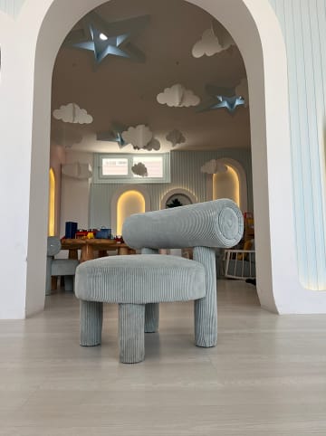 Sessel "Dino" in Blau - (H)58 x Ø 39 cm