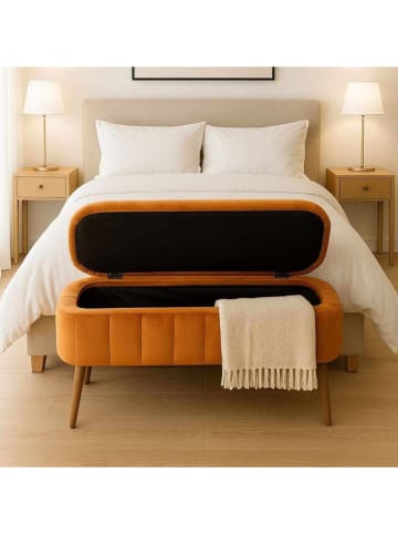 Sitzbank "Oslo Babyface" in Orange - (B)90 x (H)46 x (T)35 cm