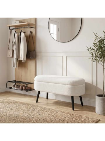 Sitzbank "Oslo Wellsoft" in Weiß - (B)90 x (H)46 x (T)35 cm