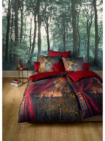 Komplet pościeli satynowej "Bed Art S" w kolorze czerwonym