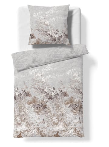 Komplet pościeli satynowej "Bed Art S" w kolorze szaro-brązowym