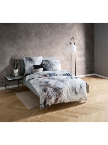 Komplet pościeli satynowej "Bed Art S" w kolorze brązowo-szarym
