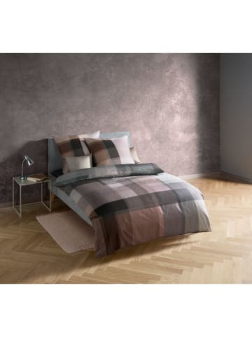 Komplet pościeli satynowej "Bed Art S" w kolorze szaro-brązowym