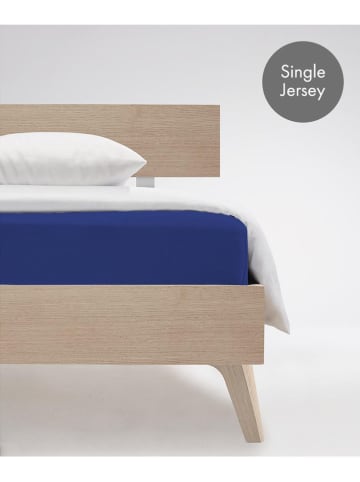 Spannbettlaken ''Jenny C'' in Blau