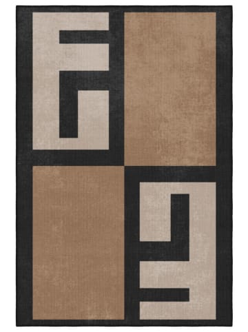 Laagpolig tapijt ''Arvessa'' beige/zwart