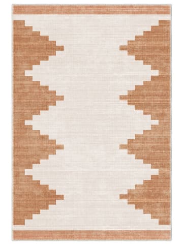 Laagpolig tapijt ''Aspen'' oranje/crème