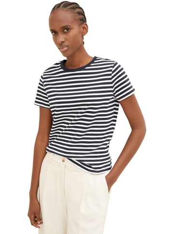 Shirt in Weiß/ Schwarz