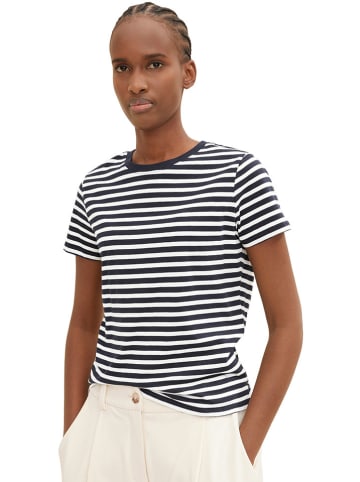 Shirt in Weiß/ Schwarz