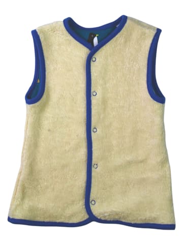 Wende-Weste in Beige/ Blau
