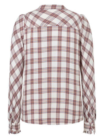 Blouse crème/lichtbruin