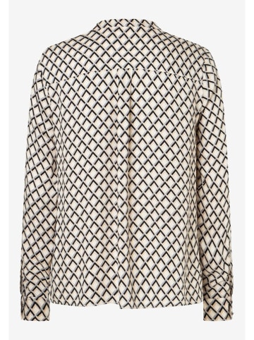 Blouse crème/zwart