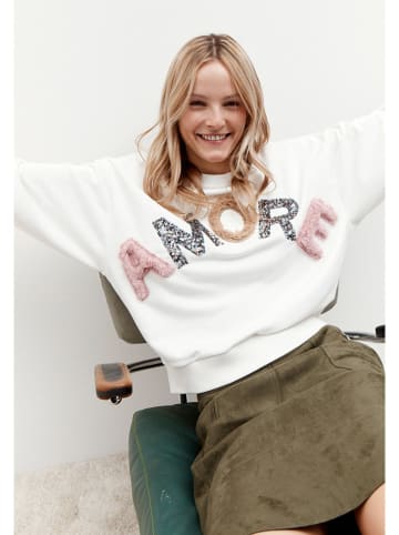 Sweatshirt in Weiß