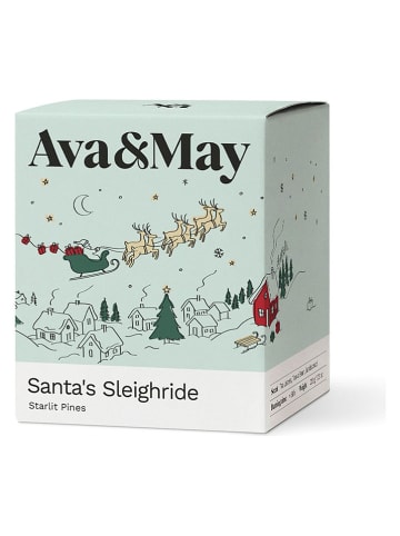 Duftkerze "Santa's Sleighride" in Grün - 220 g