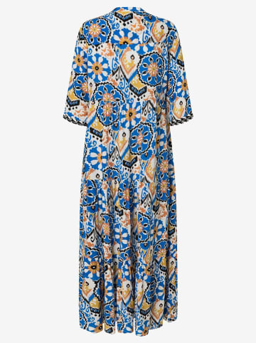 Kleid in Blau/ Schwarz/ Weiß