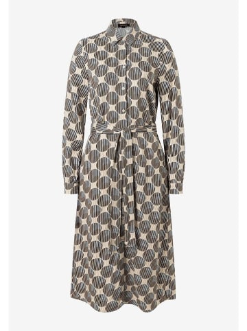 Jurk beige/donkerbruin