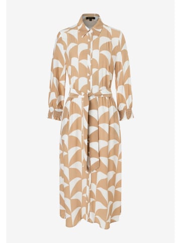 Jurk beige/wit