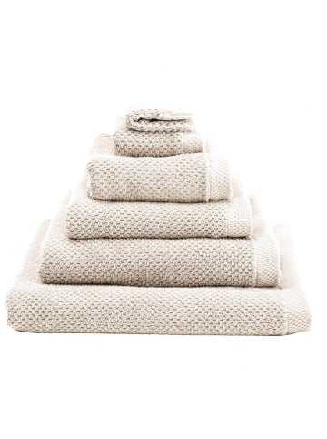 3er-Set: Gästehandtuch "Grant" in Creme