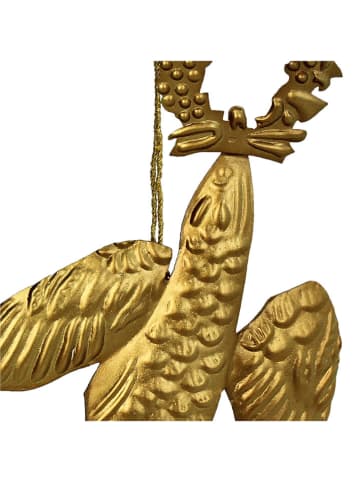 Ozdoba choinkowa "Hanging Bird" w kolorze złotym - wys. 21 cm