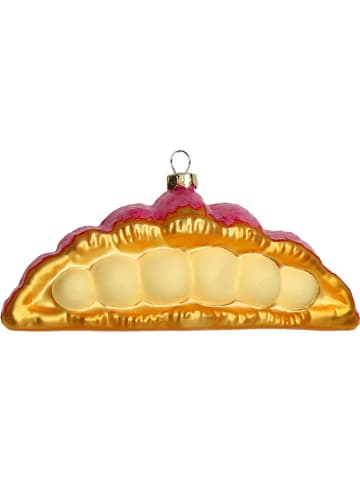 Christbaumkugel ''Crompouce'' in Gold/ Pink - (B)14,7 x (H)7,3 x (T)6,4cm