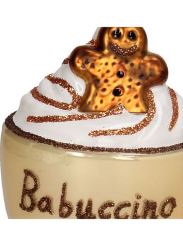 Kerstboomversiering "Babyccino" beige/lichtbruin - (H)10 cm