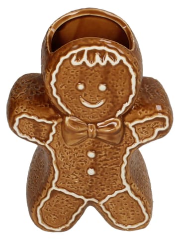 Wazon "Gingerbread" w kolorze jasnobrązowym - 11,5 x 16,2 x 6,8 cm